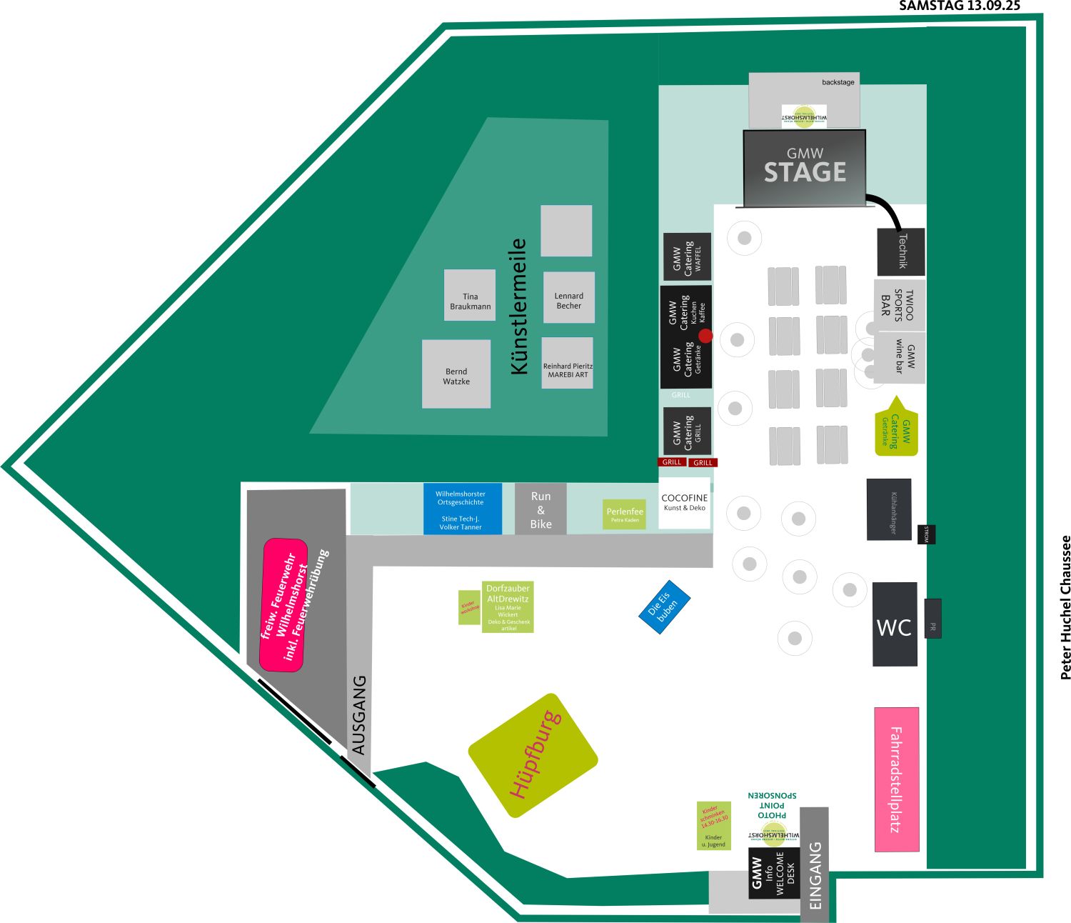 Gestaltung Mitte Wilhelmshorst