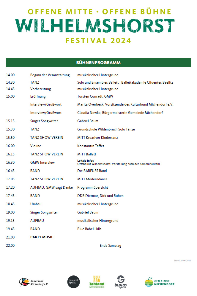 Gestaltung Mitte Wilhelmshorst